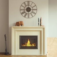 Портал для каміна Bravo Ліон Crema Marfil мармур бежевий прямий Портал для каміна Bravo Ліон Crema Marfil мармур бежевий прямий