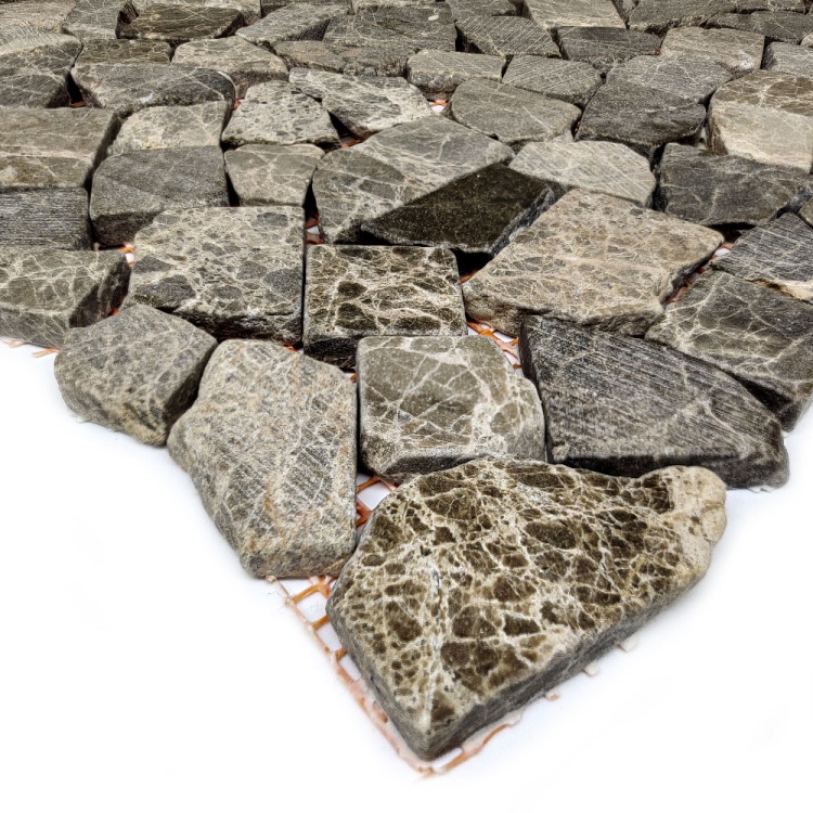 Мозаика из мрамора Матовая МКР-ХСВ (хаотичная) Emperador Medium