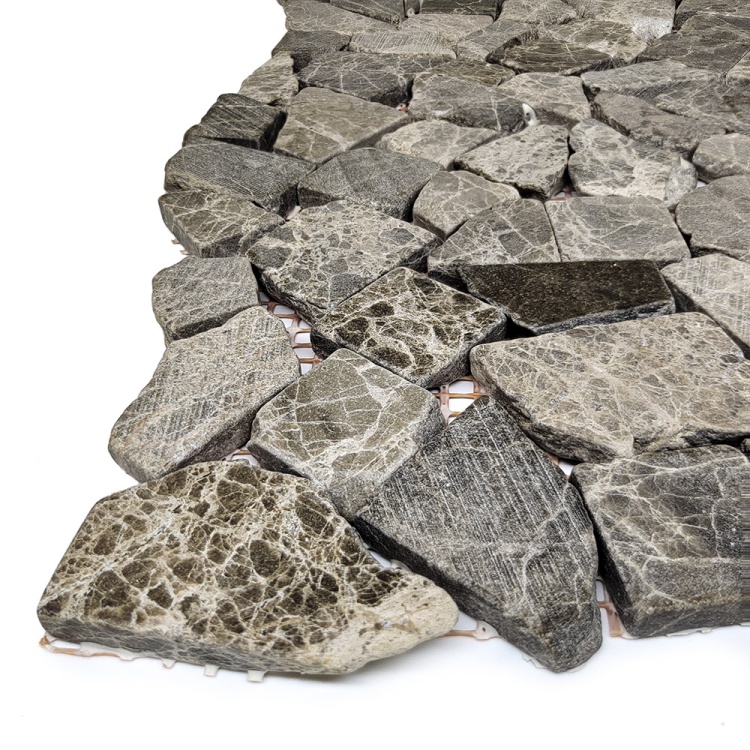 Мозаика из мрамора Матовая МКР-ХСВ (хаотичная) Emperador Medium