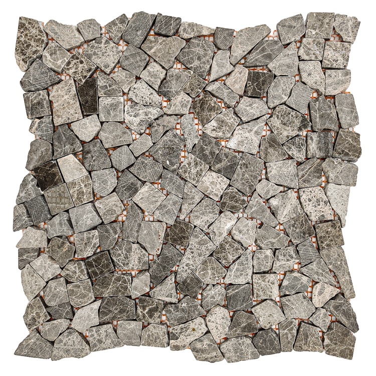 Мозаика из мрамора Матовая МКР-ХСВ (хаотичная) Emperador Medium