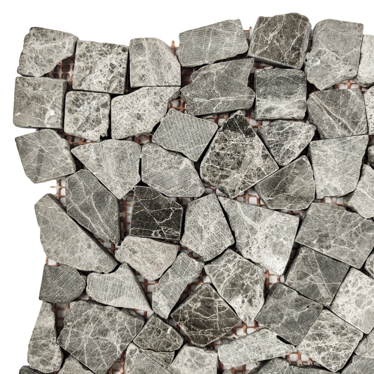 Мозаика из мрамора Матовая МКР-ХСВ (хаотичная) Emperador Medium