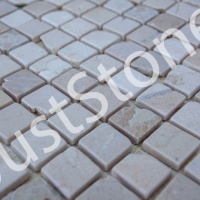 Мозаика из мрамора Матовая МКР-2СВА (23x23) Beige Mix