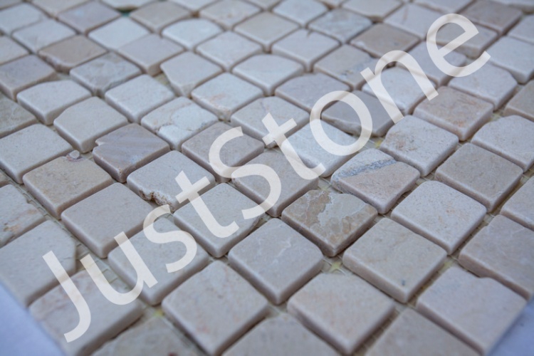 Мозаика из мрамора Матовая МКР-2СВА (23x23) Beige Mix