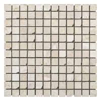 Мозаика из мрамора Матовая МКР-2СВА (23x23) Beige Mix