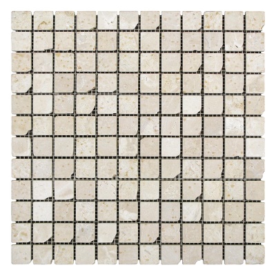 Мозаика из мрамора Матовая МКР-2СВА (23x23) Beige Mix