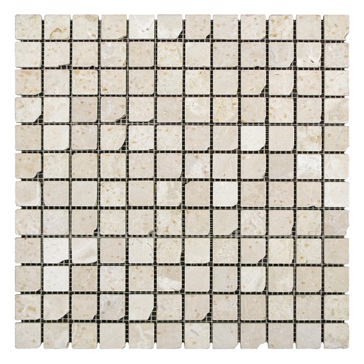Мозаика из мрамора Матовая МКР-2СВА (23x23) Beige Mix