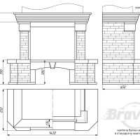 Портал для камина Bravo Карпаты Мармо Emperador Light мрамор + Болгарский сланец бежевый прямой n2 Портал для камина Bravo Карпаты Мармо Emperador Light мрамор + Болгарский сланец бежевый прямой n2