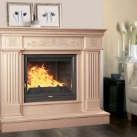 Портал для камина Bravo Тунис Volakas мрамор белый угловой