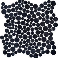 Мозаїка з керамограніту Kotto Ceramica MI7 14300706C Nero 300 x 300 х 10 (коло d 14-30)