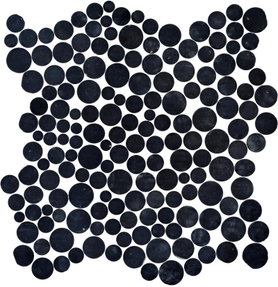 Мозаїка з керамограніту Kotto Ceramica MI7 14300706C Nero 300 x 300 х 10 (коло d 14-30)