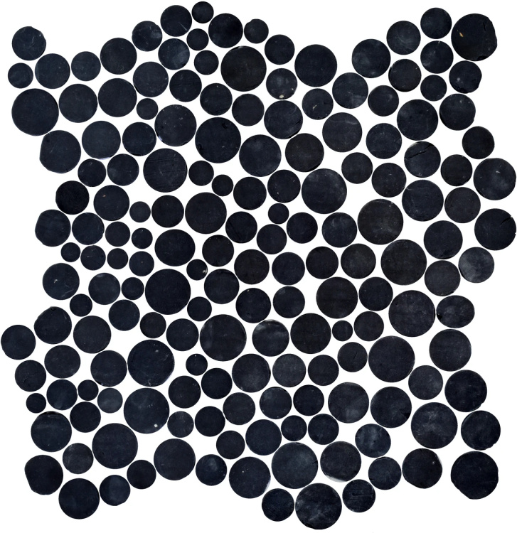 Мозаїка з керамограніту Kotto Ceramica MI7 14300706C Nero 300 x 300 х 10 (коло d 14-30)