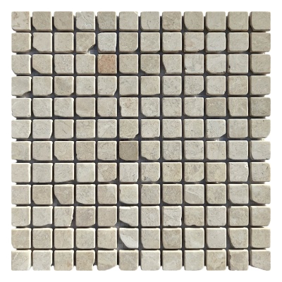 Мозаика из мрамора Матовая МКР-2СВА (23x23) Victoria Beige