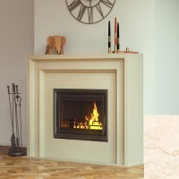 Портал для каміна Bravo Ліон Botticino мармур бежевий прямий