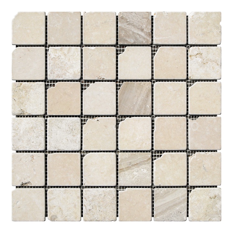 Мозаїка з мармуру Матова МКР-3СВА (47x47) Beige Mix