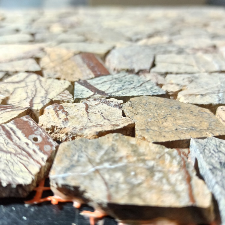 Мозаїка з мармуру Полірована МКР-ХП (хаотична) Bidasar Brown