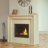 Портал для камина Bravo Лион Daino Reale мрамор бежевый прямой