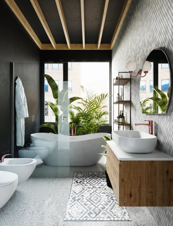 Мозаїка з керамограніту Kotto Ceramica MI7 30500302C Grigio Freddo 300 x 300 х 10 (ромб 30 x 50)