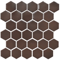Мозаїка керамічна Kotto Ceramica HEXAGON H 6005 Coffee Brown 295 х 295 х 9