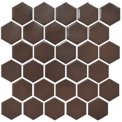 Мозаїка керамічна Kotto Ceramica HEXAGON H 6005 Coffee Brown 295 х 295 х 9