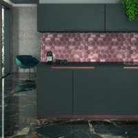 Мозаїка Dune 188528 ICON COPPER 28*16,2 мідного кольору гексагональна