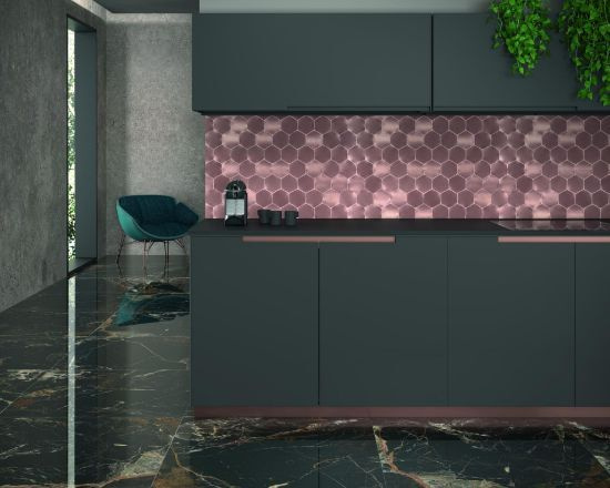 Мозаїка Dune 188528 ICON COPPER 28*16,2 мідного кольору гексагональна