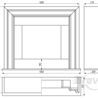 Портал для камина Bravo Лион Volakas мрамор белый прямой Портал для камина Bravo Лион Volakas мрамор белый прямой