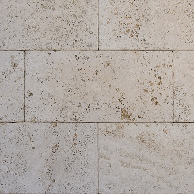 Плитка из травертина Classic Light Tumbled 1,2х30,5х61 см, бежевая с состаренной поверхностью Антик Standart