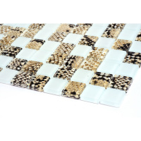 Мозаїка скляна Kotto Ceramica GMP 0825037 С2 print 38/white mat 300 x 300 х 8 ( 25 х 25 )