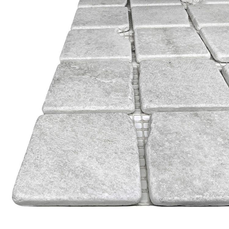 Мозаика из мрамора Матовая МКР-3СВА (47x47) White Mix