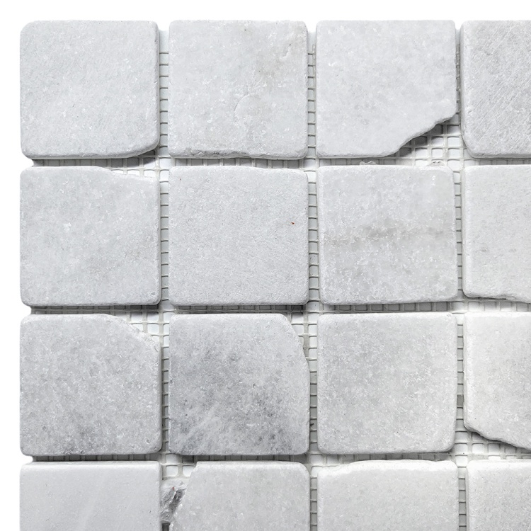 Мозаика из мрамора Матовая МКР-3СВА (47x47) White Mix