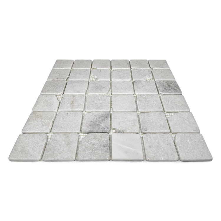 Мозаика из мрамора Матовая МКР-3СВА (47x47) White Mix