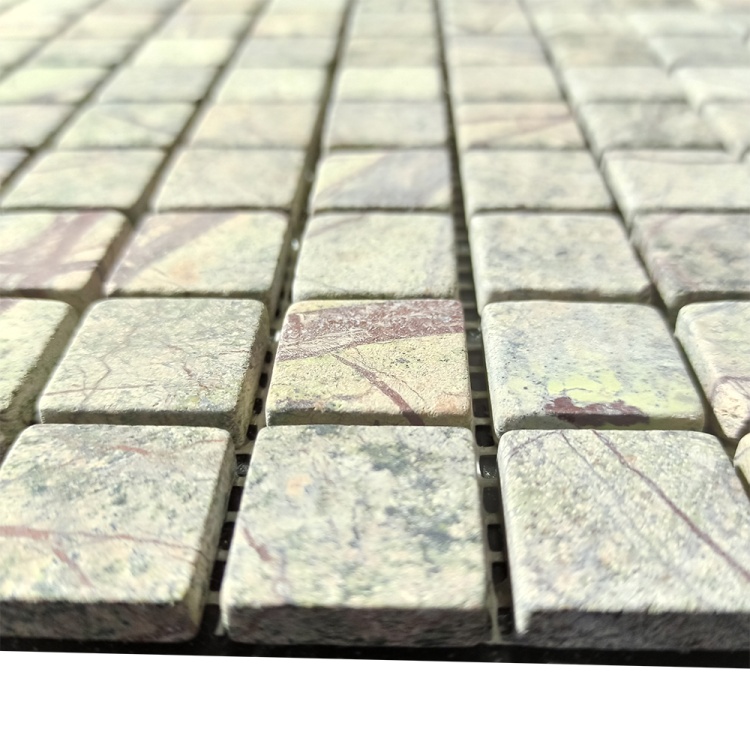 Мозаика из мрамора Матовая МКР-2СВ (23x23) Bidasar Green