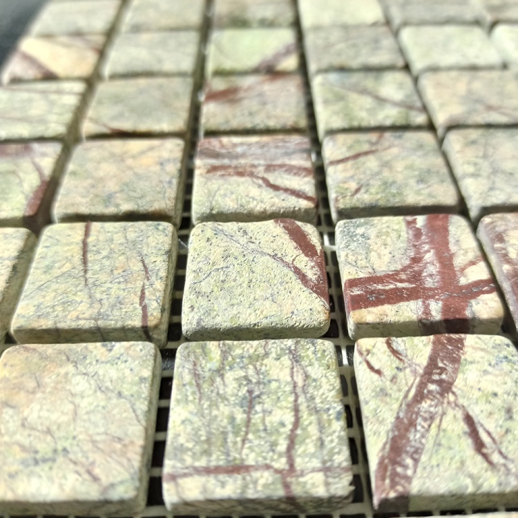 Мозаика из мрамора Матовая МКР-2СВ (23x23) Bidasar Green