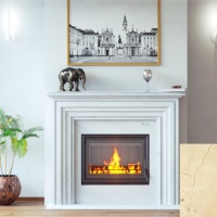 Портал для камина Bravo Турин Crema Marfil мрамор бежевый прямой Портал для камина Bravo Турин Crema Marfil мрамор бежевый прямой