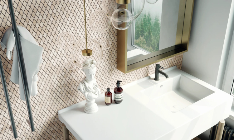 Мозаїка з керамограніту Kotto Ceramica MI7 30500304C Beige 300 x 300 х 10 (ромб 30 x 50)