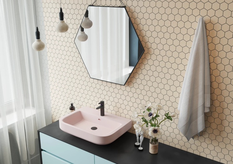 Мозаїка керамічна Kotto Ceramica HEXAGON H 6007 Bisque 295 х 295 х 9