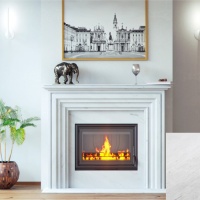 Портал для каміна Bravo Турін Polaris мармур білий прямий Портал для каміна Bravo Турін Polaris мармур білий прямий