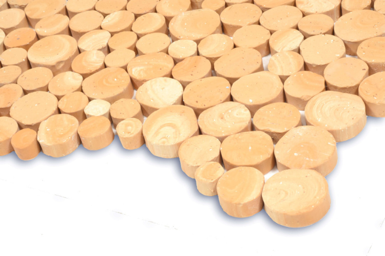 Мозаика из керамогранита Kotto Ceramica MI7 14300711C Dorato 300 x 300 х 10 (круг d 14-30)