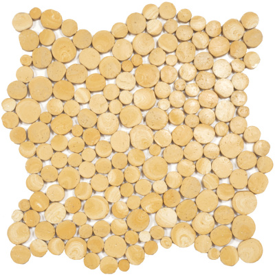 Мозаїка з керамограніту Kotto Ceramica MI7 14300711C Dorato 300 x 300 х 10 (коло d 14-30)