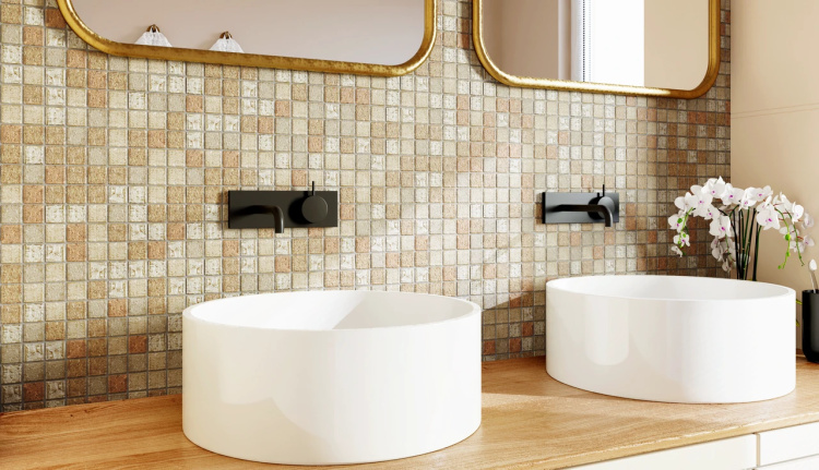 Мозаїка керамічна Kotto Ceramica GM 8018 C2 Gold Sand S1/Gold Ambra/300 х 300 х 8 ( 25 х 25 )