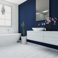 Мозаїка керамічна Kotto Ceramica HEXAGON H 6008 Steel Blue 295 х 295 х 9