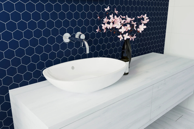 Мозаїка керамічна Kotto Ceramica HEXAGON H 6008 Steel Blue 295 х 295 х 9