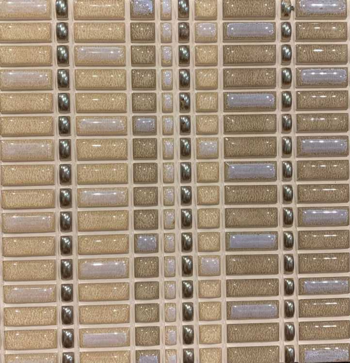 Плитка мозаїка Natucer.Dec Centro Tesela Cuir 20*20 бежева