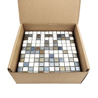 Мозаїка скляна WHITE & GREY MATT