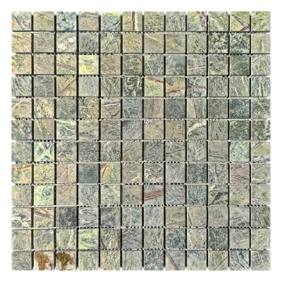Мозаїка з мармуру Матова МКР-2СН (23x23) Bidasar Green