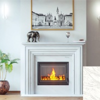 Портал для каміна Bravo Турин Volakas мармур білий прямий