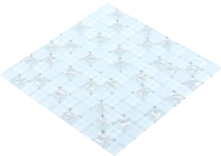 Мозаїка керамічна Kotto Ceramica GM 8019 C3 Pearl S4/Ceramik White/White 300 х 300 х 8 ( 25 х 25 )