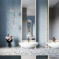 Мозаїка керамічна Kotto Ceramica GM 8019 C3 Pearl S4/Ceramik White/White 300 х 300 х 8 ( 25 х 25 )