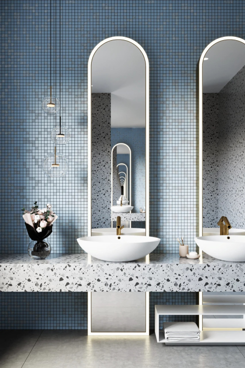 Мозаїка керамічна Kotto Ceramica GM 8019 C3 Pearl S4/Ceramik White/White 300 х 300 х 8 ( 25 х 25 )