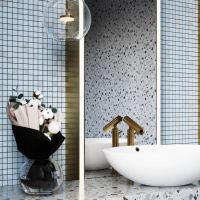 Мозаїка керамічна Kotto Ceramica GM 8019 C3 Pearl S4/Ceramik White/White 300 х 300 х 8 ( 25 х 25 )